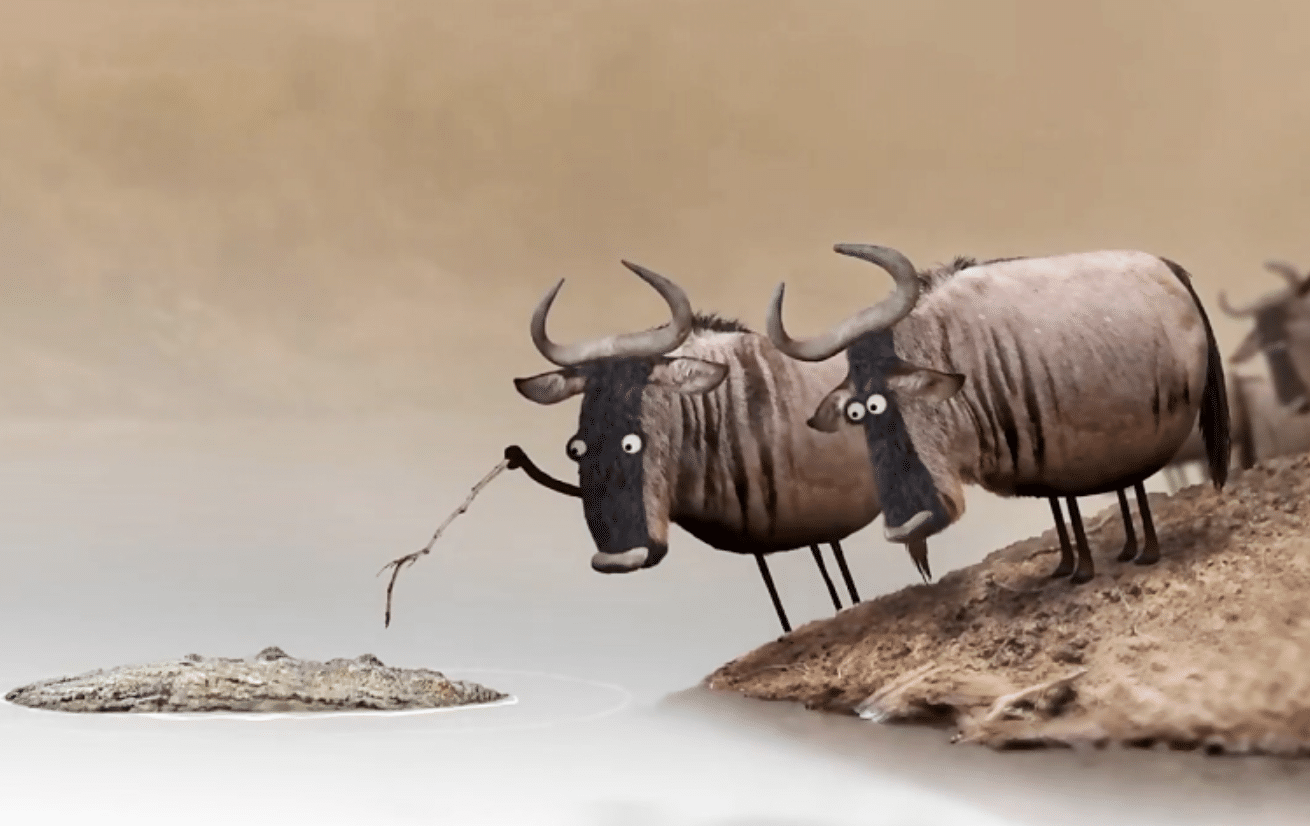 انیمیشن گوزن یالدار (Wildebeest)